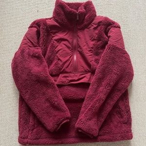 PINK Sherpa Pullover